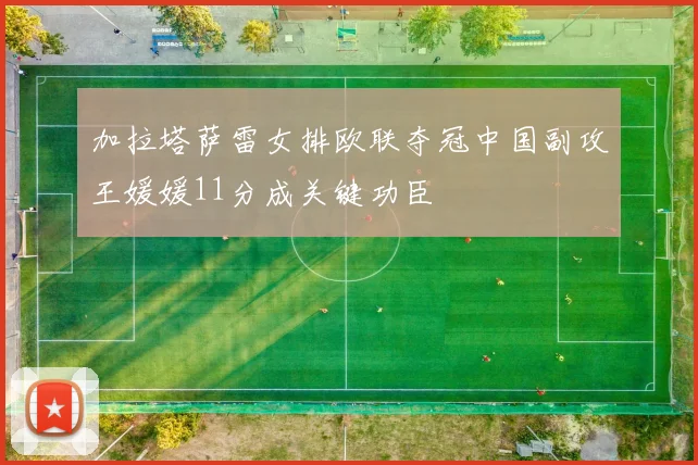 加拉塔萨雷女排欧联夺冠中国副攻王媛媛11分成关键功臣